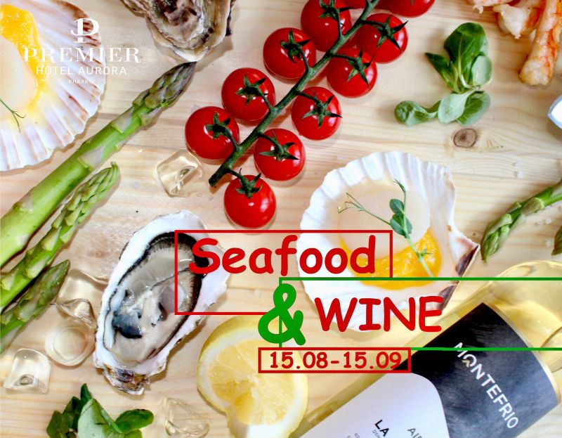 Seafood and wine