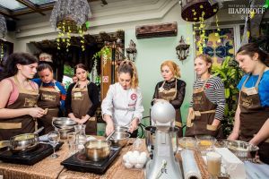 фотоотчёт от ресторана Шарикоff - Авторский мастер-класс от Катерины Песковой. 13 мая 2017г
