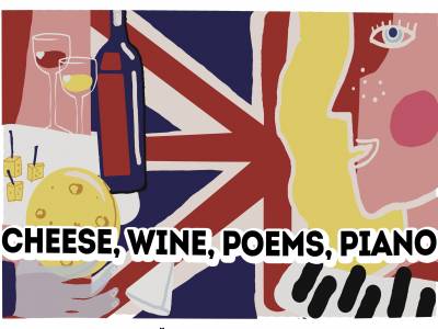 Cheese, wine, poems, piano
